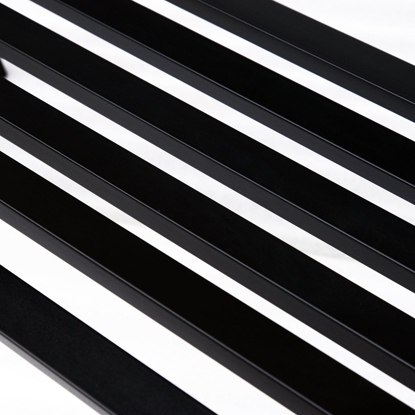 Outdoor Bench Garden Bench Max 240kg Metal 127 × 60 × 85cm Black