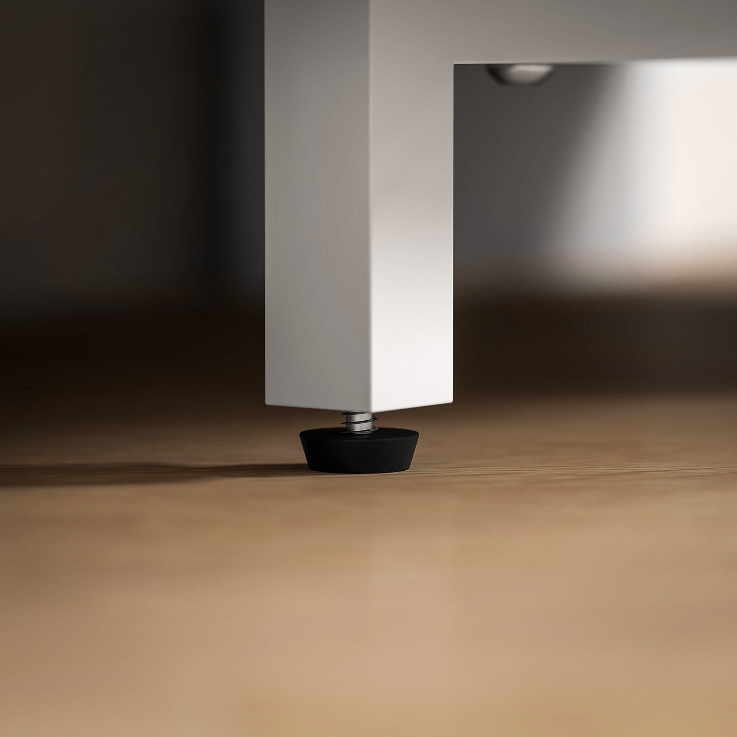 Corner TV Stand for 47" Max with 2 Open Shelves, Wooden, 110x36x45 cm, White