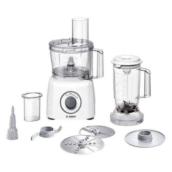 800W, Kitchen Machine with 1.0Lt Plastic Liquidiser, 6 Attachments, White