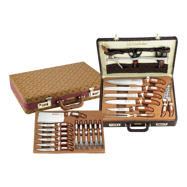 25pcs, knives set, cutlery set, suitcase, Royalty Line K25LB