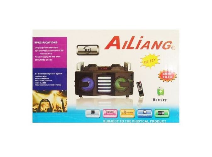 12v-230v, portable, double speaker, equalizer, led lights, Ailiang