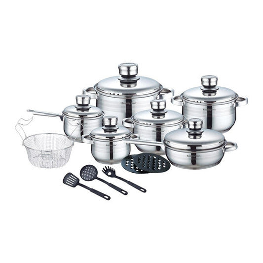 18 pcs, cookware set, stainless steel, Royalty Line 1802