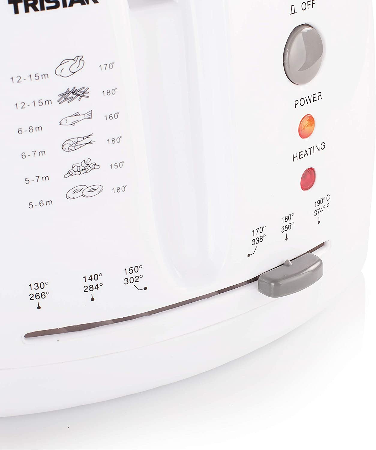 2.5Ltr, deep fryer, 1800W, white, Crown CDF-2518