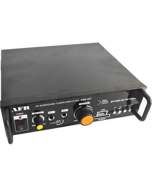 35W + 35W, surround sound, amplifier, bluetooth, USB, SD, FM, AMP-521
