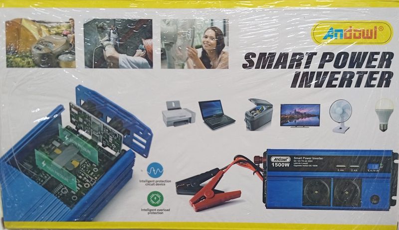 1500W, inverter, smart power, DC/AC current, battery inverter, 12v car battery