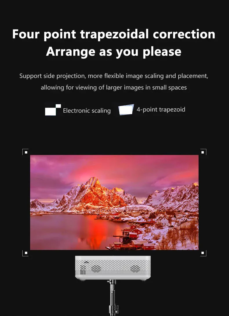4K UHD Portable Projector with Android OS Andowl Q-HD940
