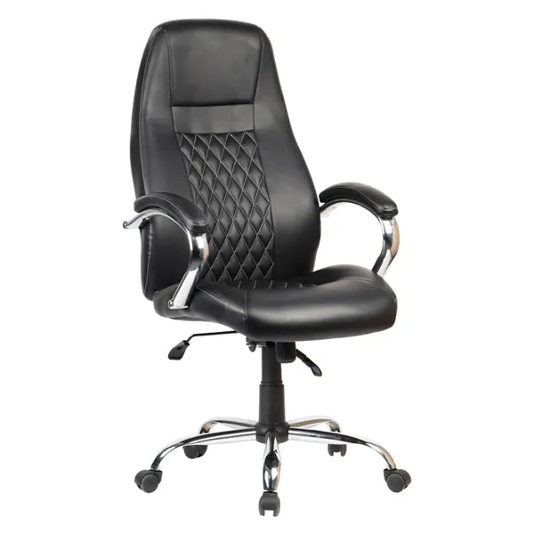 Office Chair, PU Leather, Black, BELEM SICILY