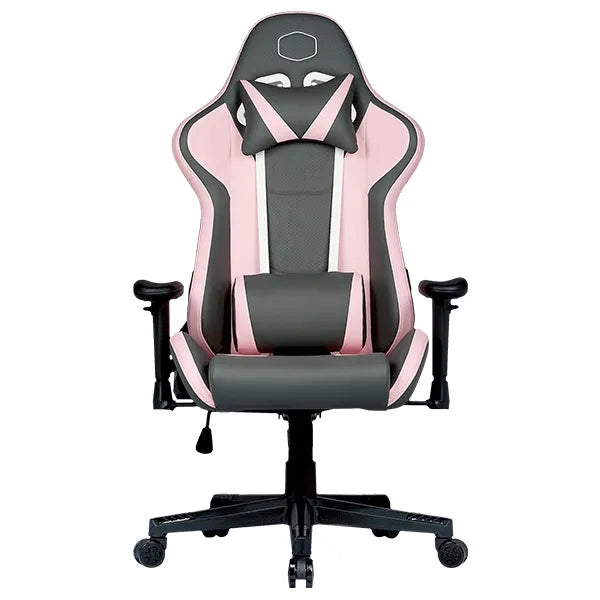Gaming chair, pu leather, grey-pink, Caliber R1S