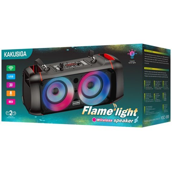 10W, rechargeable speaker, LED lights, KSC-689