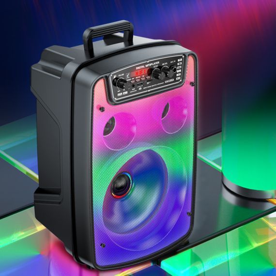 10W, rechargeable speaker, led lights, microphone, KSC-688