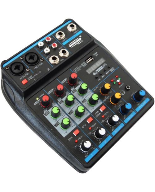 4 channels, professional, RCA mixer, plug&play