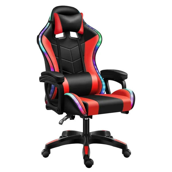 Gaming chair, rgb light, black-red, CIS 2024-1RGB