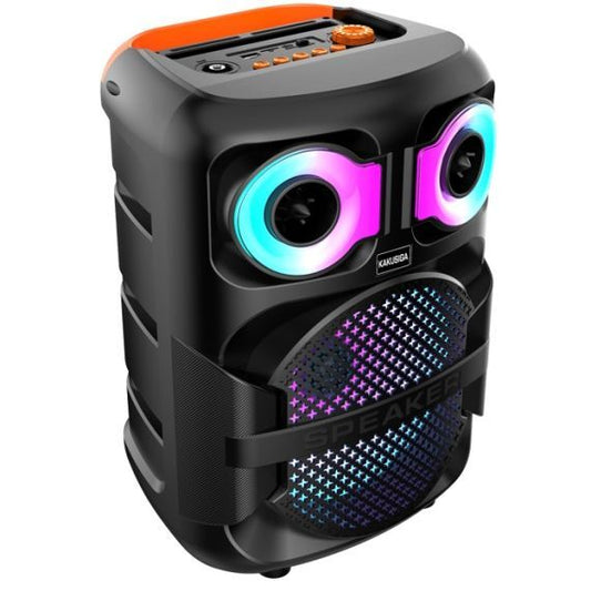 8" 10W Rechargeable Speaker LED Lights Bluetooth/FM/USB