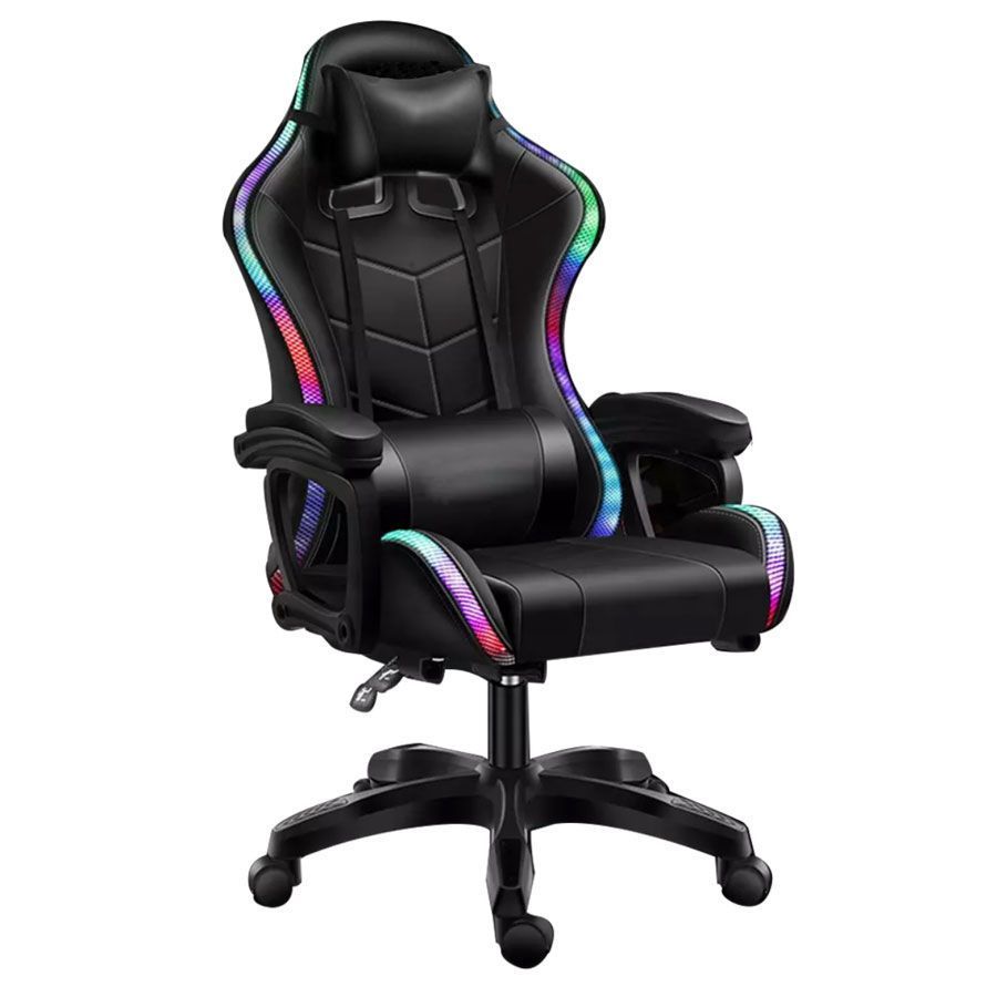 Gaming chair, rgb light, pu leather, CIS 2024-1RGB