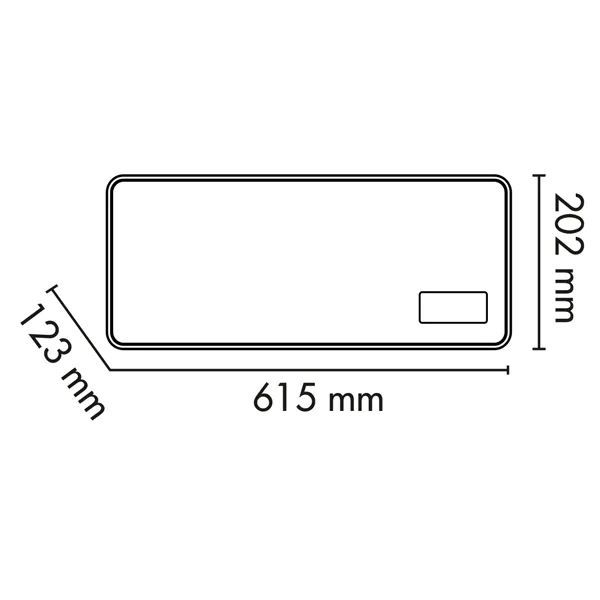 2000W, wall fan heater, Argo Chic Silver