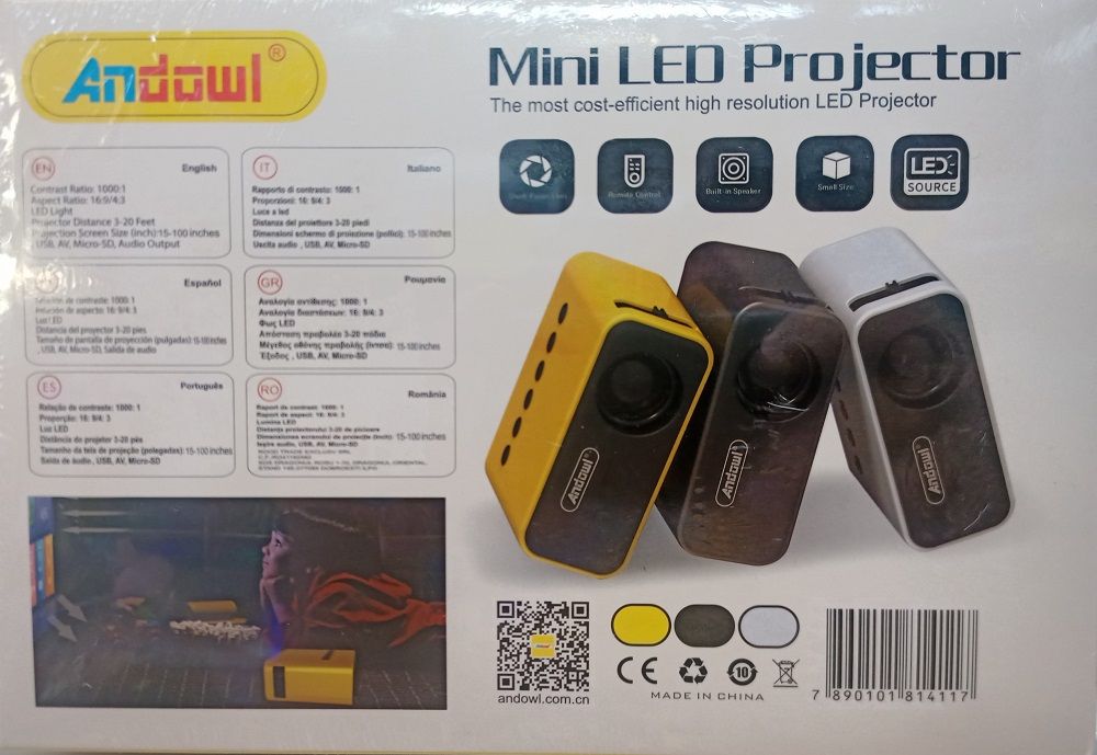 20w, mini projector, led projector, movies,images,music player, Q-SF35, Andowl