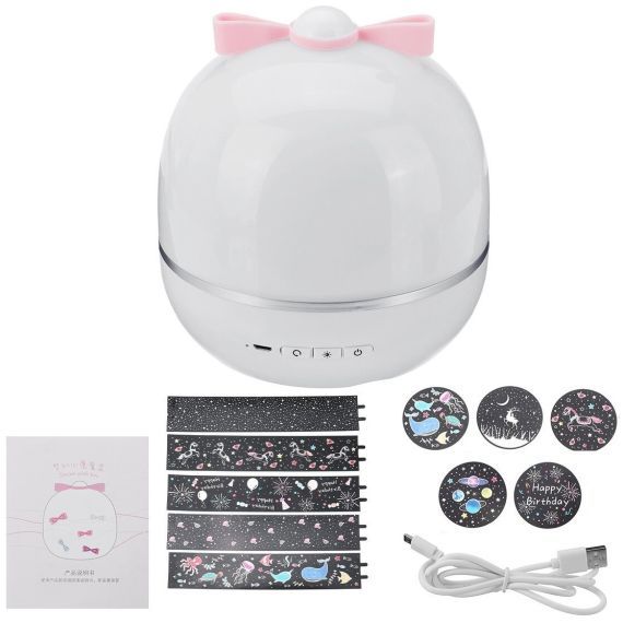 Night lamp with projector various themes WH-E01