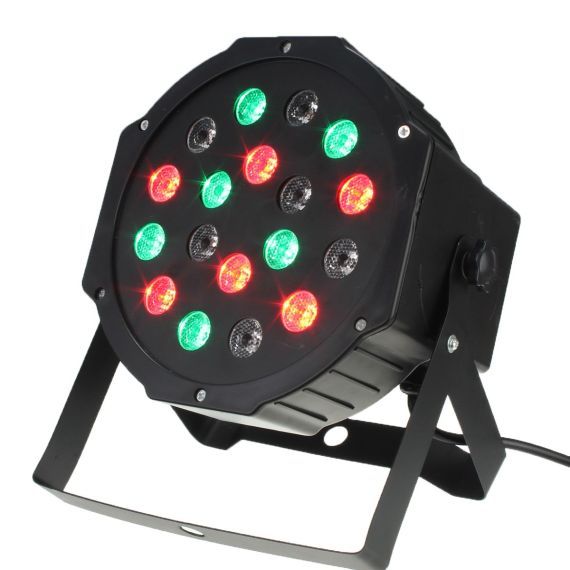 Programmable 18-LED 18W RGB strobe light