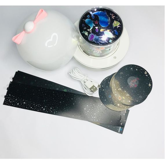 Night lamp with projector various themes WH-E01
