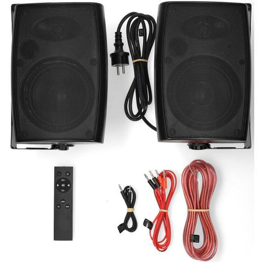 180W, pair, wall speakers, Bluetooth® remote control, Nedis