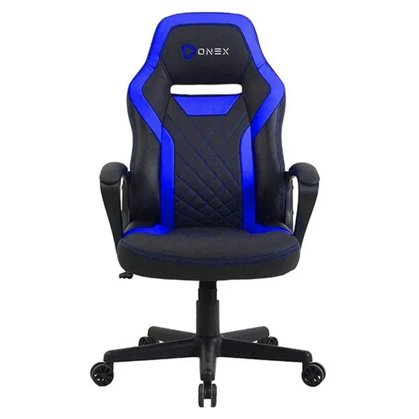 Gaming Chair, PU Leather, Up to 100kg, Black/Blue