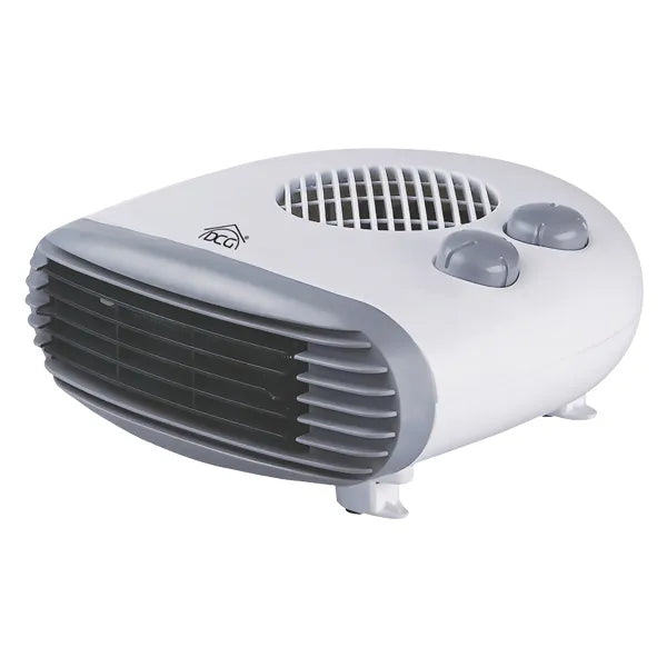 1000/2000W Fan Heater, Free-Standing, Variable Thermostat, White/Grey, DCG HL9732