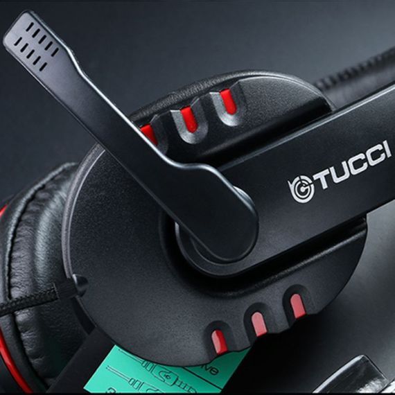 Tucci X6 gaming headset with microphone - Red color