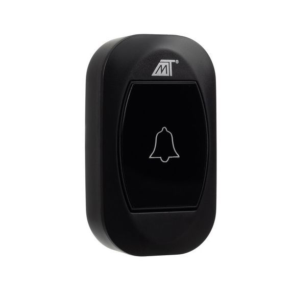 Wireless Doorbell with Temperature Display, LCD, Black