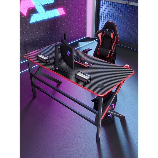 Gaming Desk, steel frame, carbon fiber, D-2105-120