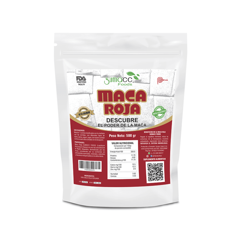 500g Red Maca Gelatinised Powder – Peruvian Adaptogenic Superfood