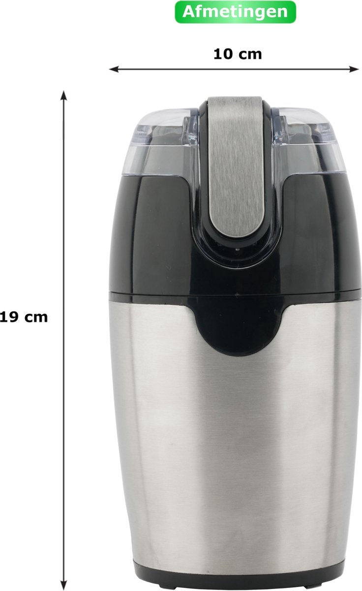 200W, coffee grinder, stainless steel blades, Royalty Line