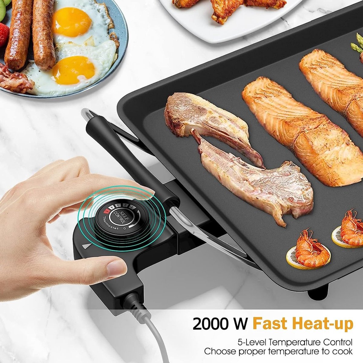 2000W, party grill, multi raclette, Royalty Line TP18211