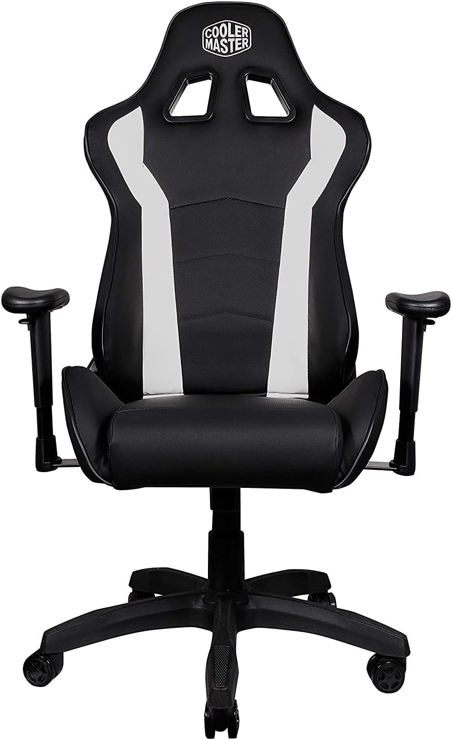 Gaming chair, fabric, black-white, Coolermaster Caliber R1