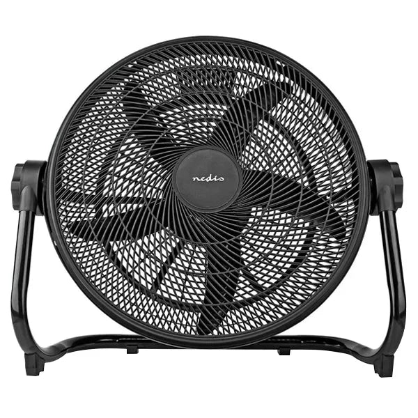 50cm, 100W, Floor Fan, XL Plastic Blades, Black