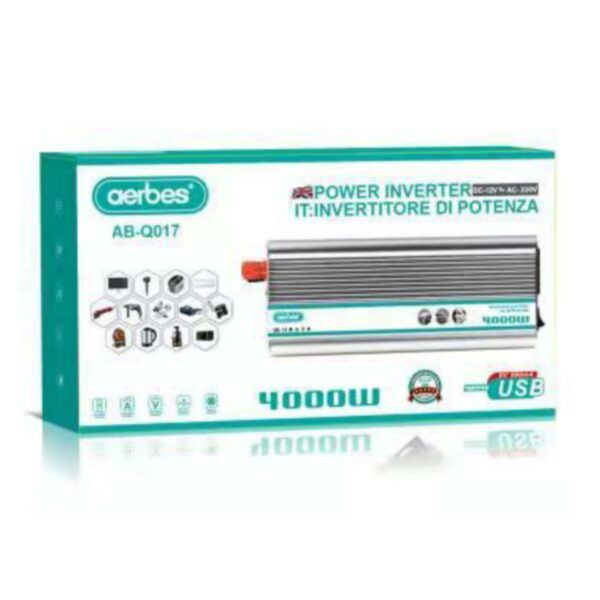 4000 watt, 12v, DC to AC Inverter, Aerbes AB-Q017