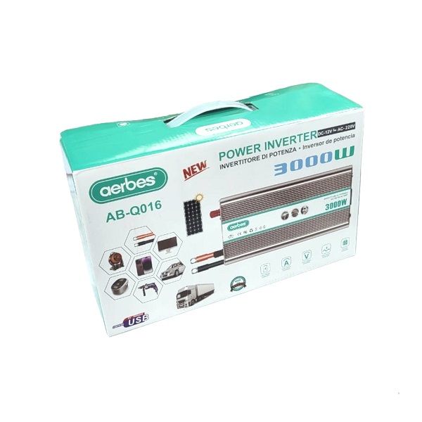 3000 watt, 12v, DC to AC Inverter, Aerbes AB-Q016