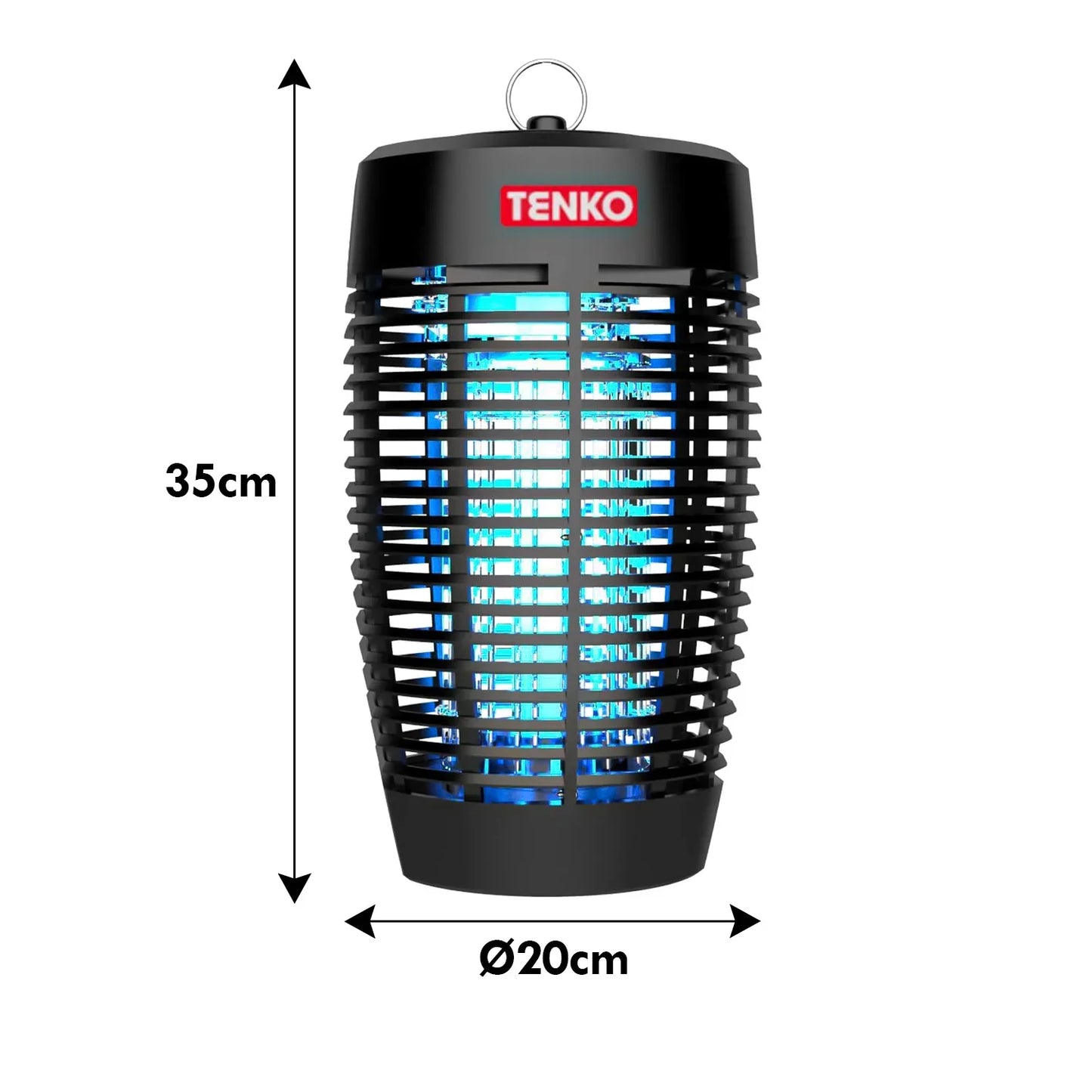 20W, Indoor/Outdoor Insect Killer, UV Light, 80m2, Black