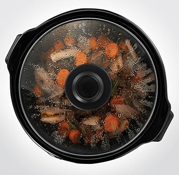 145W, 2.0Ltr Slow Cooker, Silver/Black