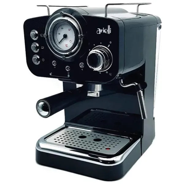 1100W, coffee machine, cappuccino-espresso, black, Arielli KM-501B