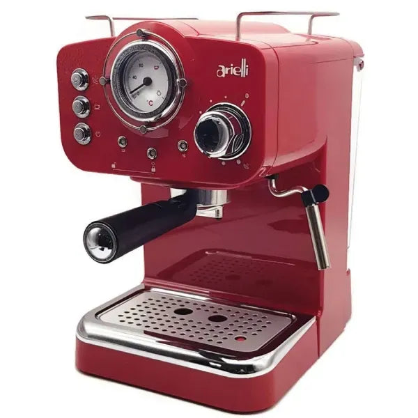 1100W, coffee machine, cappuccino-espresso, red, Arielli KM-501R