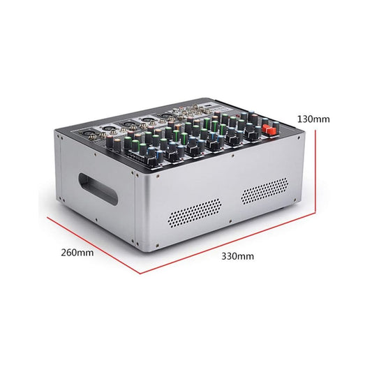 Professional, 7 channel mixer with wireless microphones