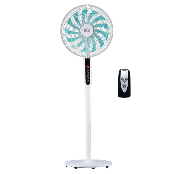 60W, 40cm Stand Fan, Adjustable oscillation angle. White