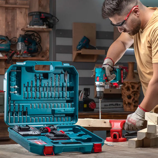 20V Cordless Impact Drill Set-53Pcs