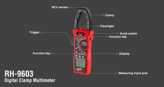 Clamping, digital multimeter, RONIX RH-9603