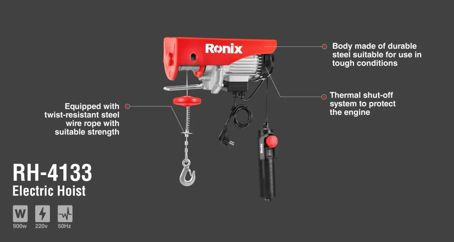 18mt-500kg, electric hoists, RONIX RH-4133