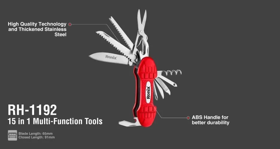 Foldable, multi-function knife, RONIX RH-1192
