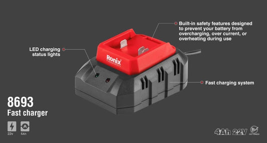 22V 4A Fast Charger – Ronix 8693