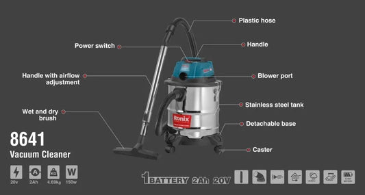 Cordless, vacuum cleaner, RONIX 8641