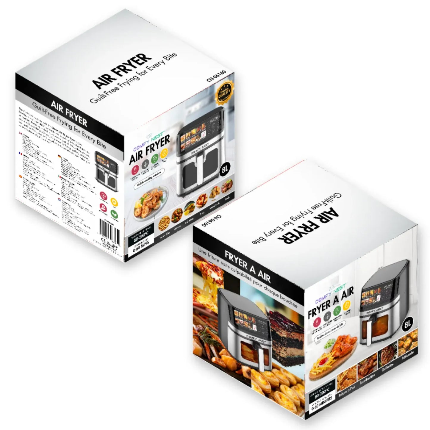 1700W Digital Air Fryer - 8L