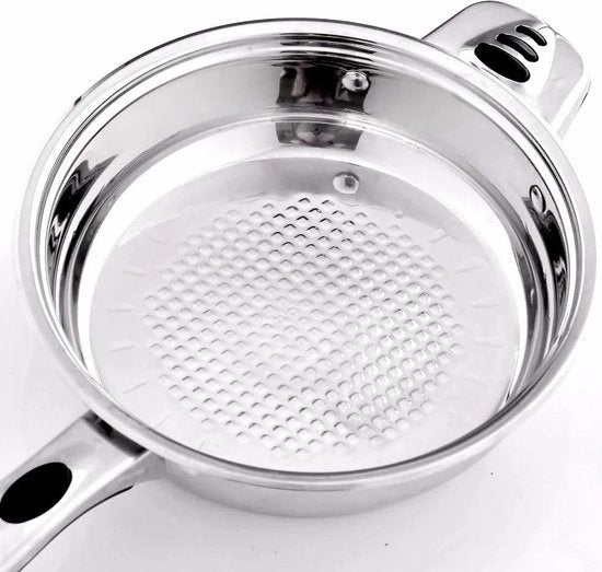 16 pcs, Cookware Set, Marble-coated, Induction-ready, Silver, ROYALTYLINE